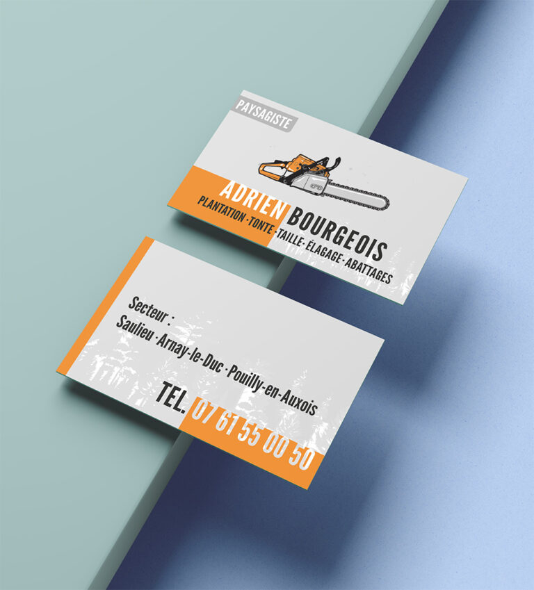 Visuel de cartes de visites pour paysagiste