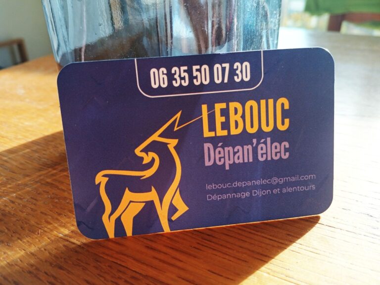 Cartes de visites électricien Dijon