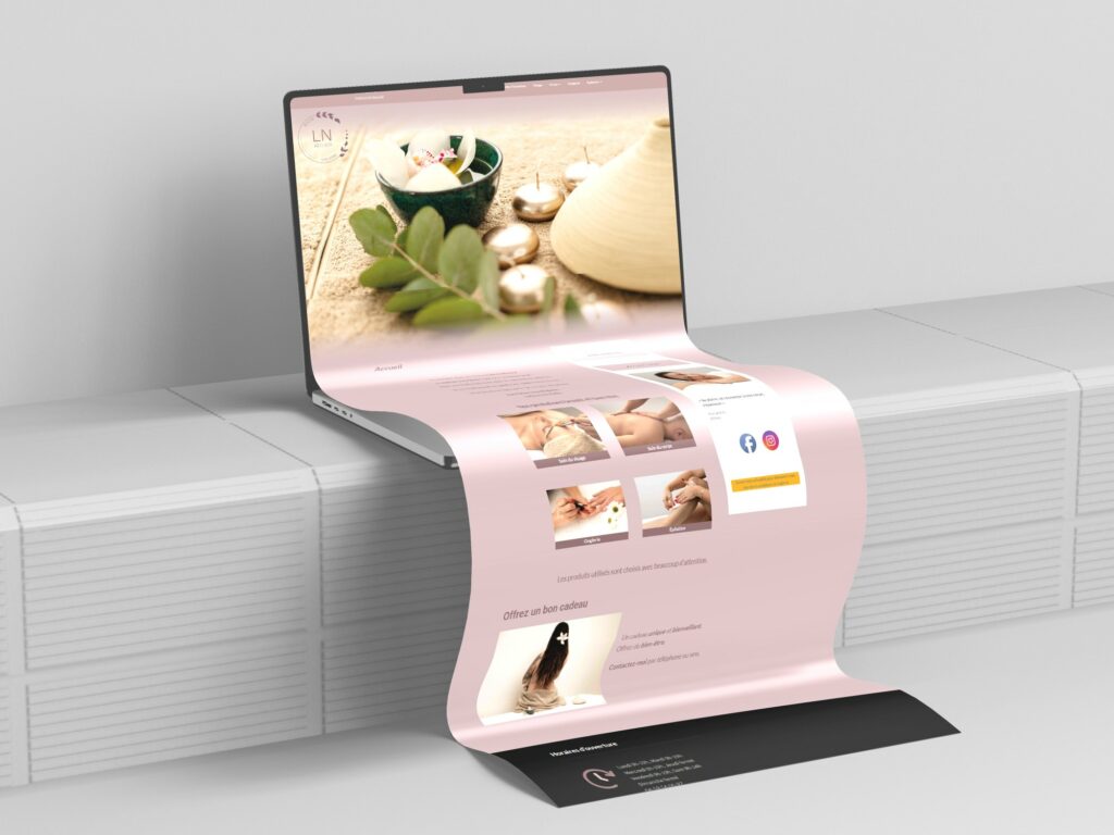 Création d'un site internet esthéticienne à Longvic